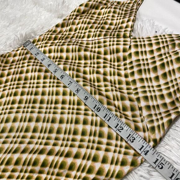 Dissh Dilan Satin Midi Slip Dress in Green Size 4 - Picture 5 of 8